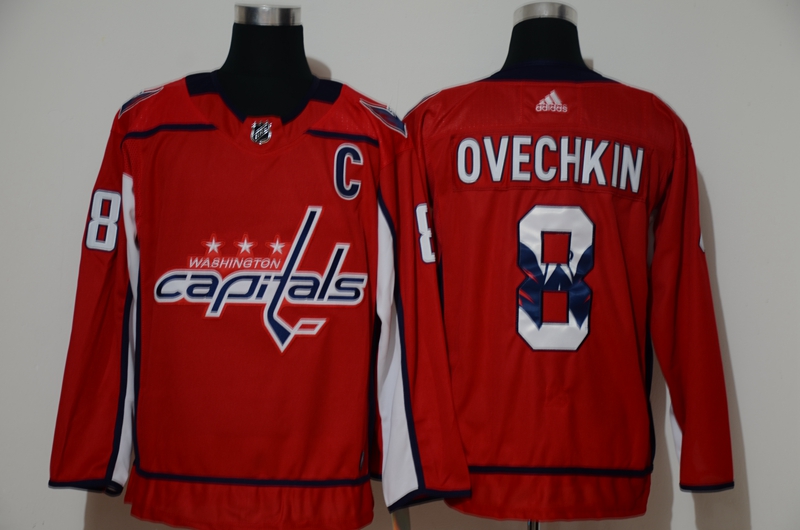 Men Washington Capitals #8 Ovechkin red Hockey Stitched Adidas NHL print Jerseys 